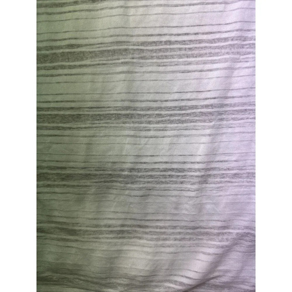 Athleta Vitality Tee Top T-Shirt Women Large White Striped Semi-Sheer Athleisure - Picture 15 of 15
